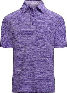 Mens Golf Shirt Moisture Wicking Quick-Dry Short Sleeve Casual Polo Shirts for Men