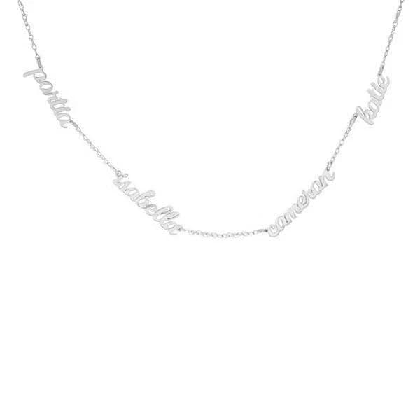 Tiny Tags Script Nameplate Necklace Names