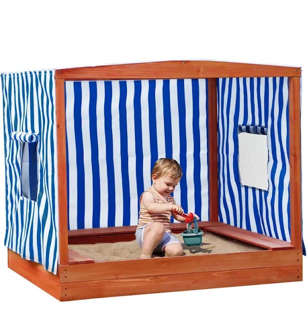 Agitree Kids Large Wooden Sandbox
