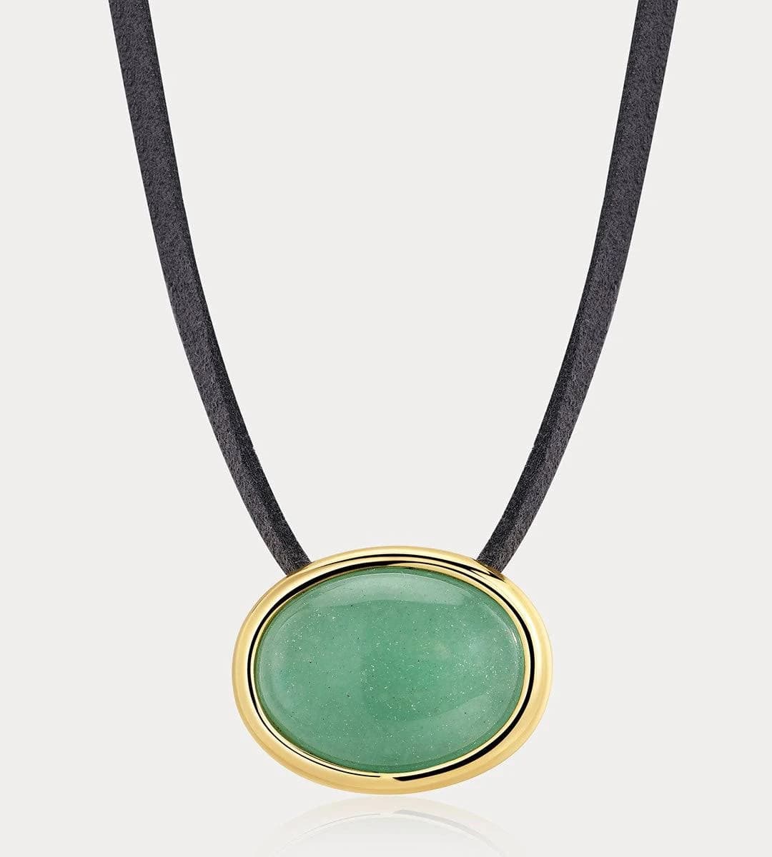 Luv AJ Women's Sunset Stone Pendant Cord Necklace