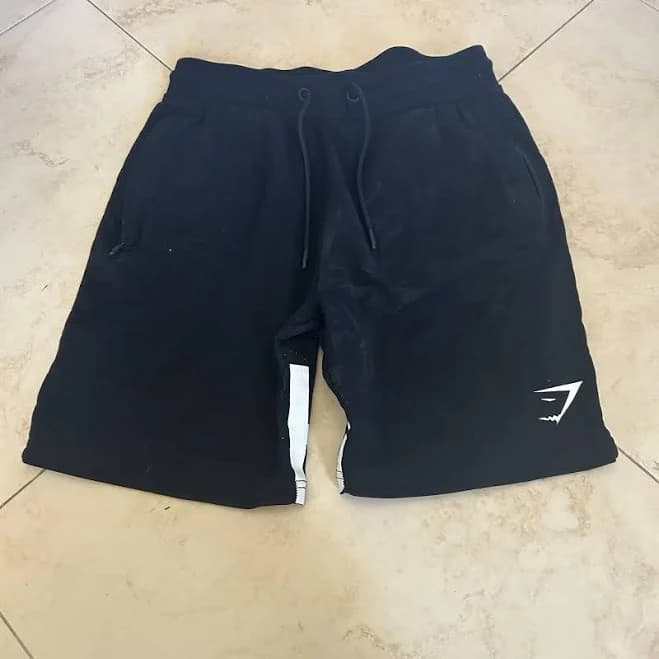 Gymshark Men’s Sweat Shorts Small Black Pattern