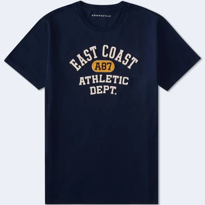 Aeropostale Men's East Coast Athletic Dept. Graphic Tee