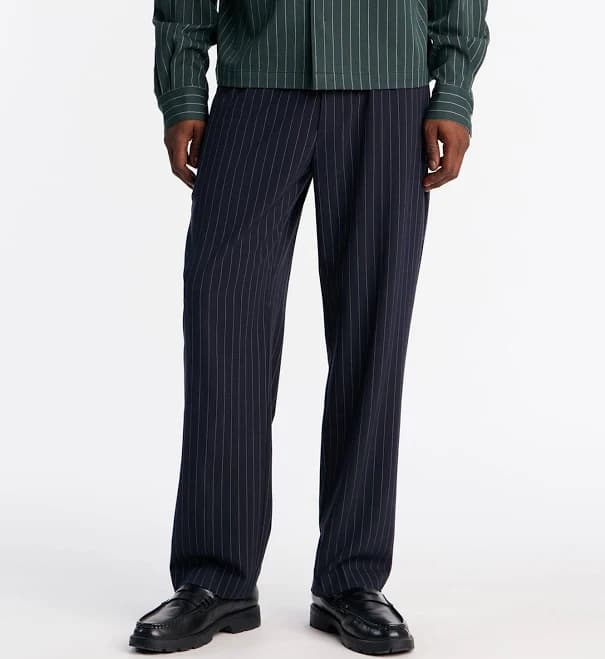 Fashion Nova Men's Harlow Pinstripe Drawstring Pants