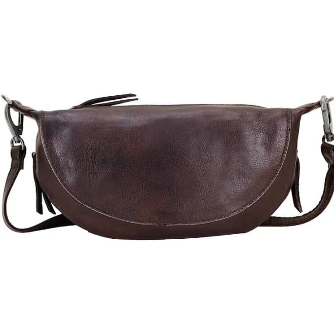 Latico Crosby Full-Grain Leather Crossbody Sling Bag
