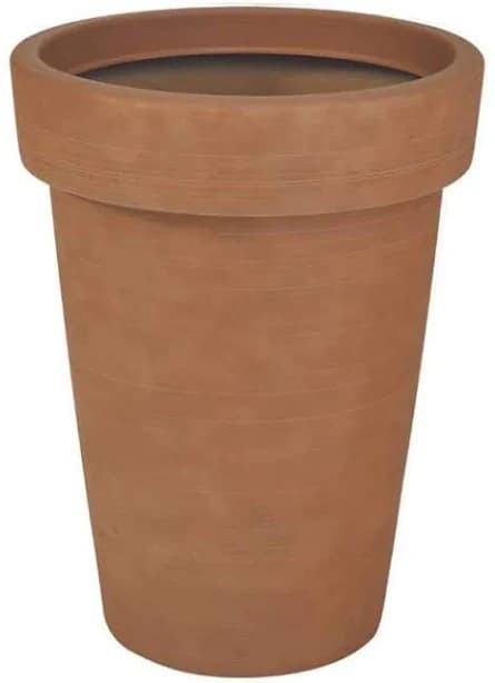 Vigoro Ferndale Terracotta Orange Decorative Resin Planter