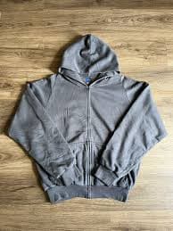 Balenciaga × Gap × Yeezy Yeezy Gap Zip Up Hoodie Dark Grey Size Medium (Exclusive) | Grailed