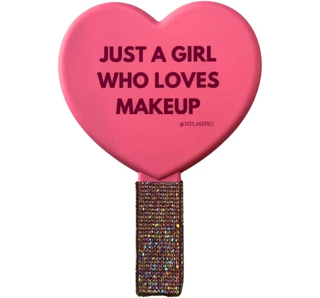 Pink Handheld Mirrors Let's Glam Up Mirror