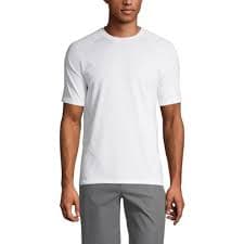Lands' End Men's Short Sleeve Active Tee - X Large - White : Target