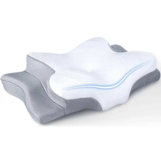 Cooling Cervical Memory Foam Pillow For Neck Support – Adjustable Ergonomic Contour Orthopedic Bed Pillow For Side, Back & Stomach Sleepers Elijaah