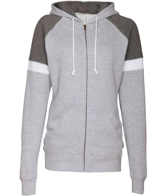 Ladies Colorblock Full Zip Hood