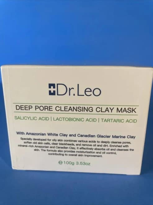Dr. Leo Deep Pores Cleansing Clay Mask Salicylic Acid White 100g Exp