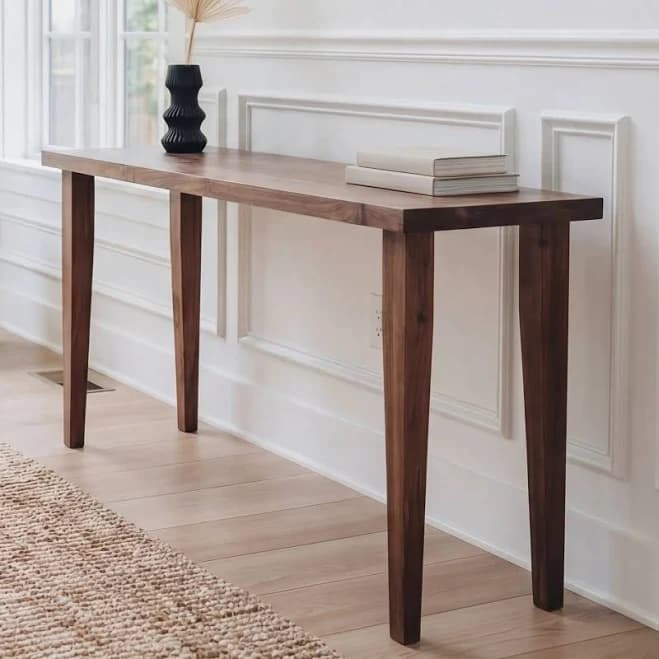 Solid Walnut Console Table