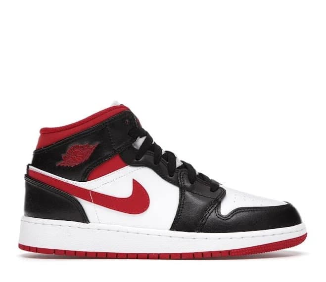 Jordan 1 Mid Gym Red Black White (GS)