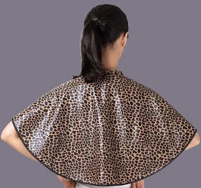 Leopard Print Colour/Cutting Cape Cutting Capes Gowns Barber Hairdresser Stylist Cutter Luxury Salon Cape Gown Barbers Hairdressing Gang