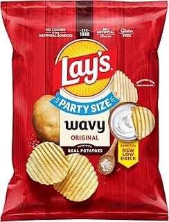 Potato Chips, Wavy, 13 Oz