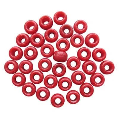 Opaque Pony Beads by Creatology 6mm x 9mm in Red | 9mm x 6mm | Michaels