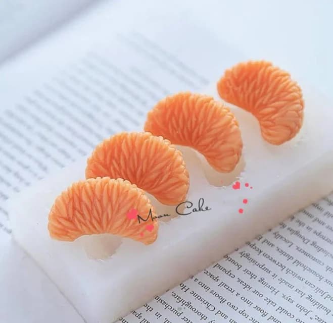 Orange Tangerine Silicone Mold Resin Resin Molding Casting Alternative DIY Crystal Epoxy Resin Mold-Handmade