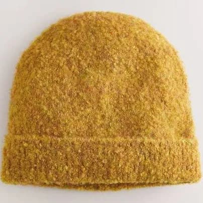 Boucle Knitted Beanie Hat