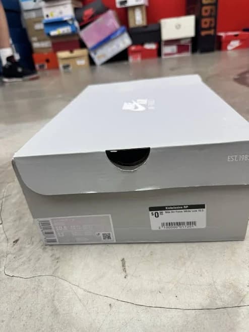 Empty Shoe Box Nike Air Forcé White Low Cw2288 111