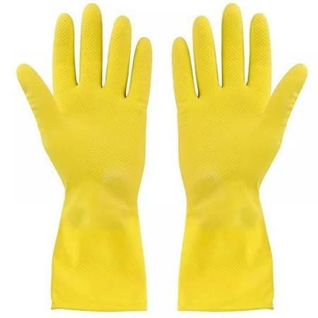 3 Pairs Yellow Cleaning Dish Gloves