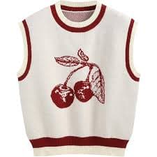 Amazon.com: CIDER Women's Graphic Sweaters Crew Neck Long Sleeve Cute Patterned Pullover Preppy Sweater Tops: Pink, XS : Clothing, Shoes & Jewelry