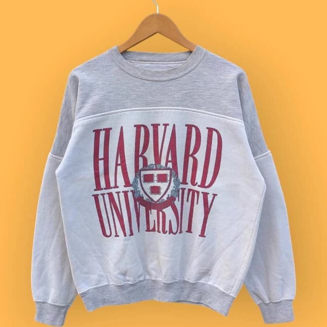 Vintage 90s Distressed Harvard Sweatshirt