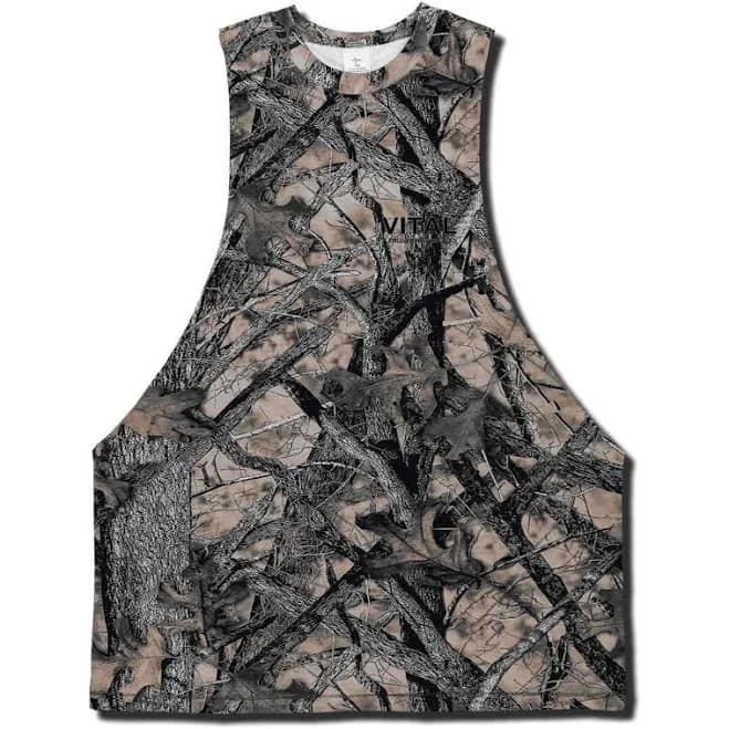 Woodland Camo Cut Off Tank