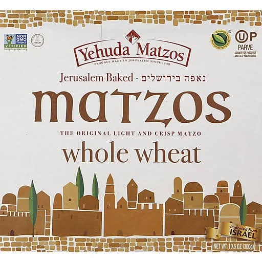 Yehuda Matzos Whole Wheat Matzo Thins