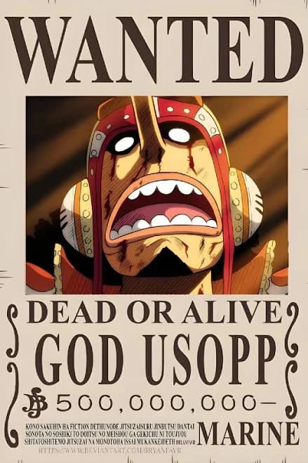 One Piece- Usopp Wanted Poster100