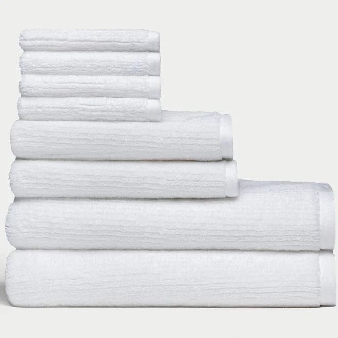 Cozy Earth Ribbed Terry Bath Towel Set