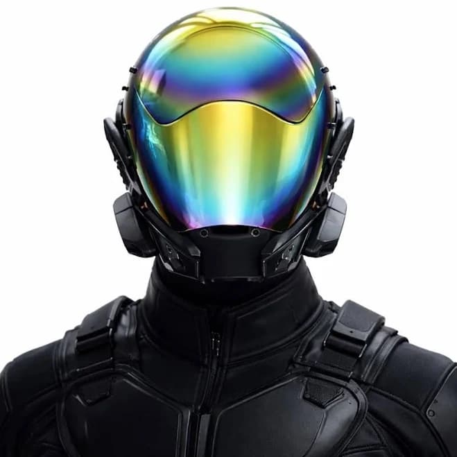 Cyberpunk LED Helmet Mask