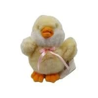 Caltoy Duck Duckling Plush Stuffed Animal Yellow Orange Pink Ribbon 6"
