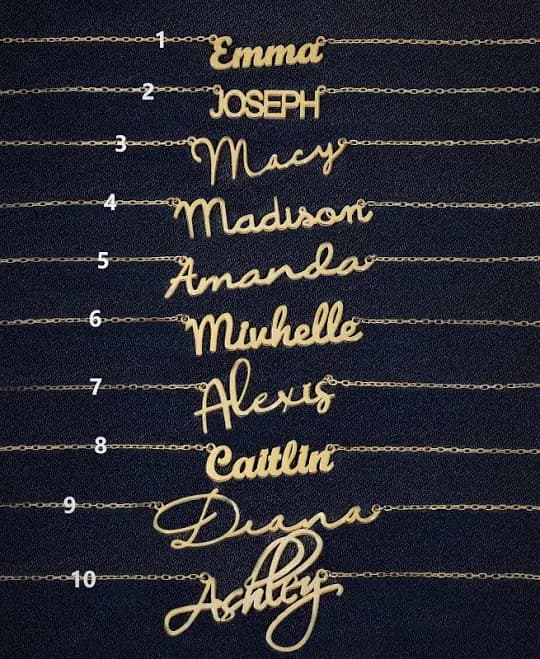 Personalized Nameplate Chain Necklace