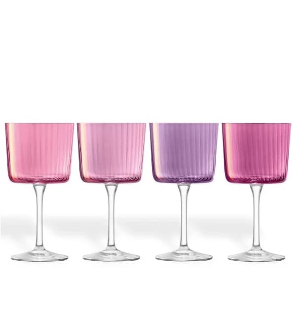 LSA International Gems Wine Glasses (Set of four)Pink