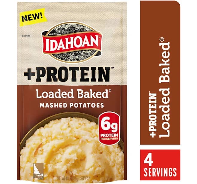 Idahoan Loaded Baked + Protein Mashed Potatoes
