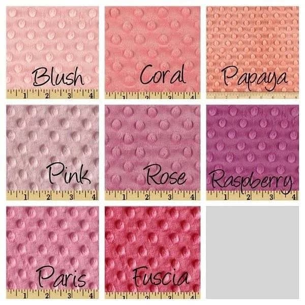 Custom Order Standard Nursing Pillow for Baby Minky Dimple Dot Fits Boppy Choose Your Color Pink
