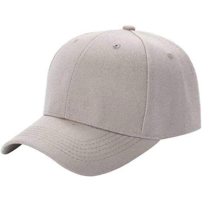 Unbranded Structured Baseball Cap, Blank 6 Panel Hat, Khaki