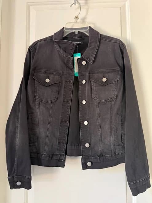 Prosperity Classic Denim Jacket with Silver Buttons