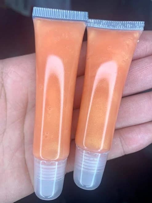 Golden Peach Lip Gloss Squeeze Tube
