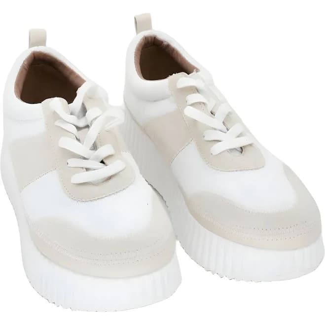 Zodiac Cooper Platform Sneakers White Multi Chunky Sole Women's Us 9