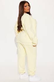 C'est La Vie Sweatpant Set - Yellow | Fashion Nova