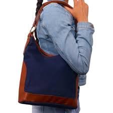 Vintage Davey's 1970s Navy Cotton Canvas Handbag - Etsy