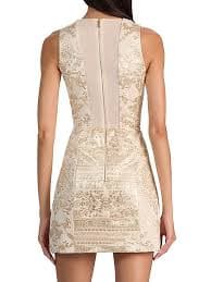 Alice + Olivia Pacey Metallic-Print Minidress | Saks Fifth Avenue