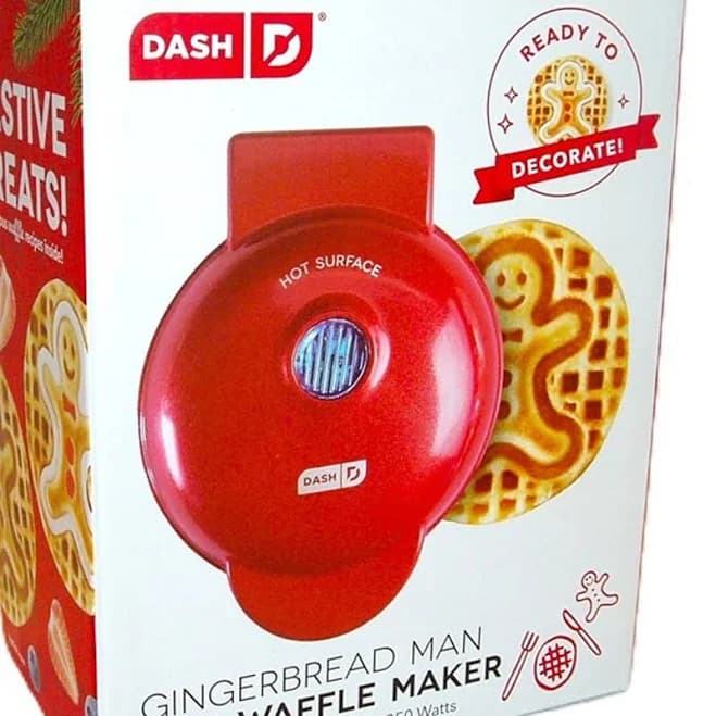 Dash Gingerbread Mini Waffle Maker