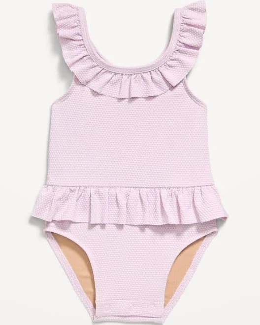 Old Navy Baby Ruffle-Trim One-Piece Swimsuit