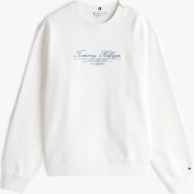 Tommy Hilfiger Women's Script Logo Crewneck Sweatshirt