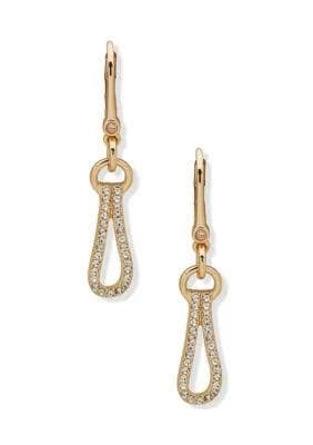 DKNY Women's Pavé Loop Drop Earrings