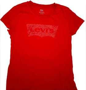 Levi's Shirts Levi’s Shirt Gray Logo Tee Short Sleeve Cotton Blend Mens