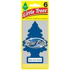 Little Trees New Car Scent Hanging Air Freshener 6 Pack