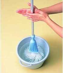 Azuma Toilet Floor Mop TK Toilet Mop, Aluminum Coverage Handle, PP Packaging, Total Length 39.4 inches (100 cm), Can Be Wiped Clean Up To The Back Of The Toilet Bowl : Amazon.sg: Home
